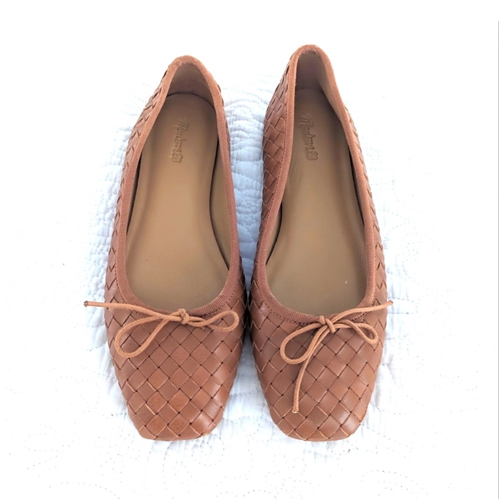 Madewell Woven Leather Ballet Flats